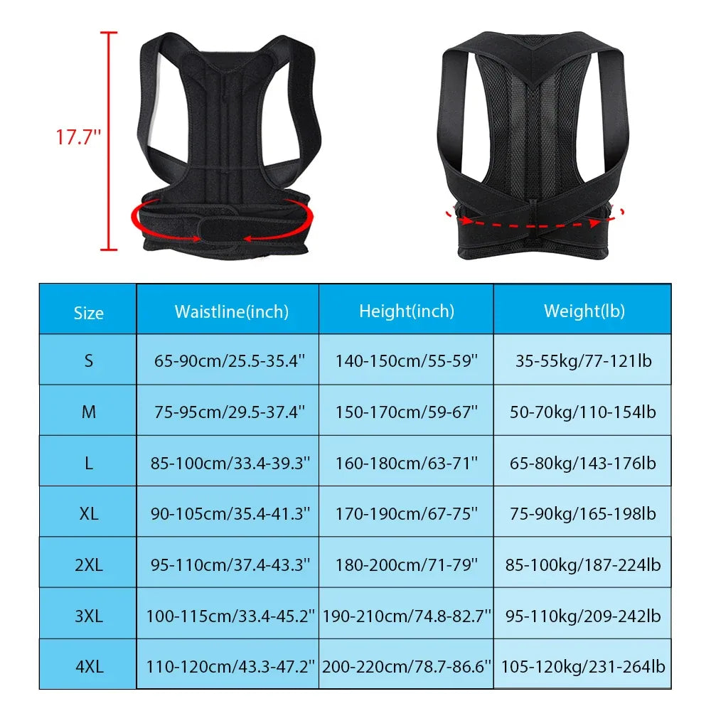 Ceinture de Correction Posturale Ajustable