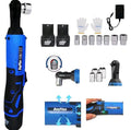 Clé à cliquet électrique sans fil DayPlus 12 V – Kit avec 2 batteries